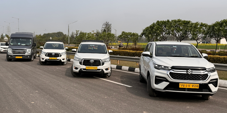 Chandigarh local city tour taxi service